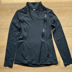 Athleta dark blue zippered sweater/jacket lightweight. Size XS